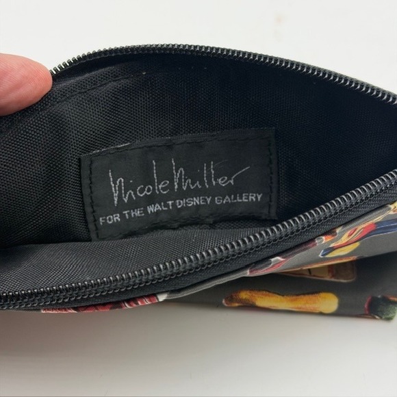 Nicole Miller Walt Disney Gallery Mickey Mouse Tote Bag 5 Piece Set Gray Vintage - Picture 9 of 16